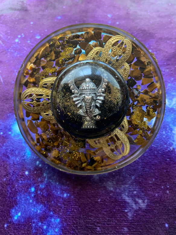 CHAKRA✧COLOR✧ガネーシャ神✧オルゴナイト ガネーシャ神のオルゴナイト ドロップ型 ガネーシャ神 チャクラ