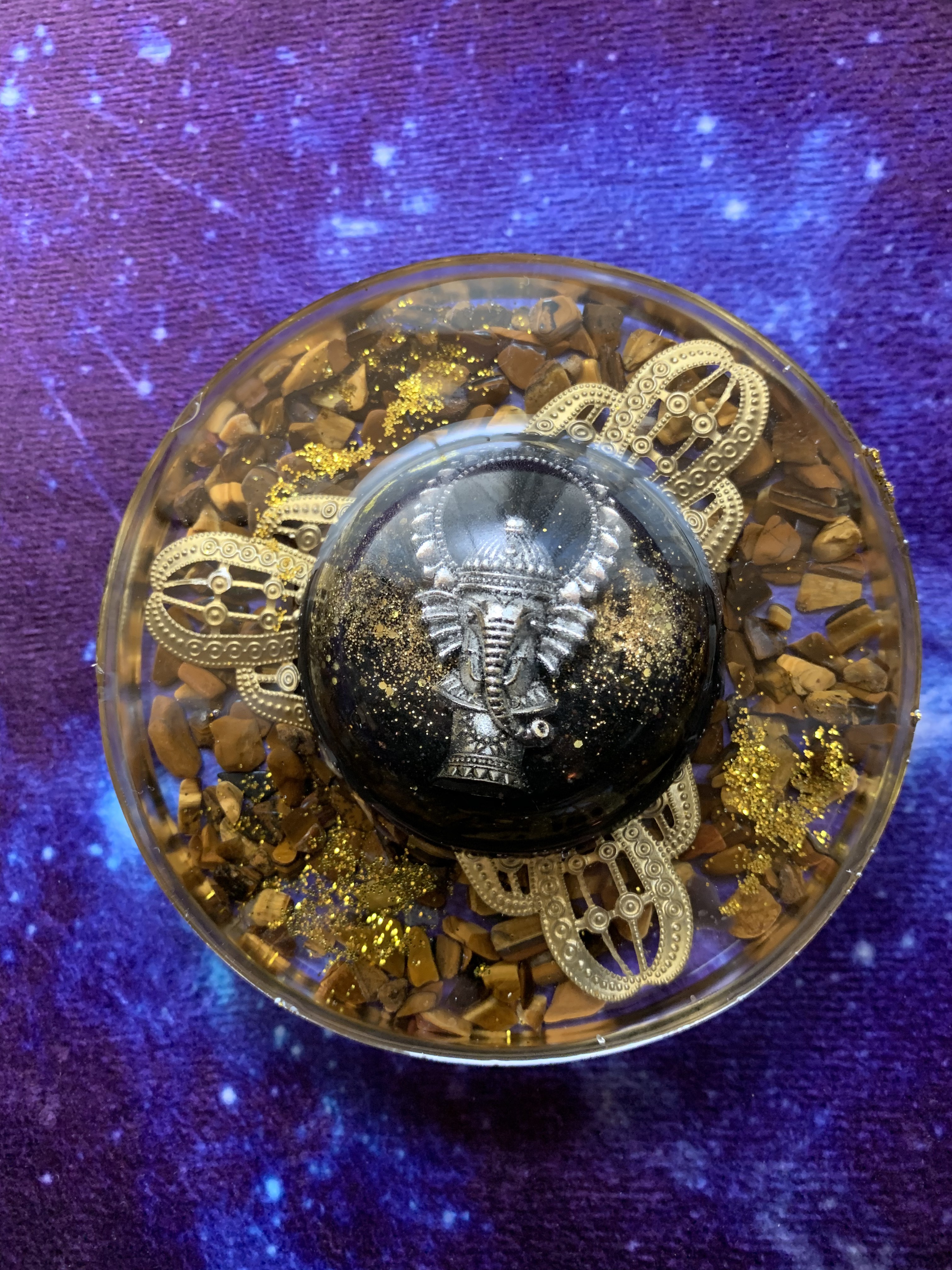 商売、知識、富の神 ガネーシャのオルゴナイト