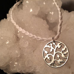 ①■Ｗｈｉｔｅ■　 tibetan silver　tree design　アンクレット 1枚目の画像