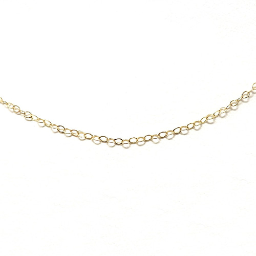 K18 平あずきチェーン 40cm ネックレス チェーン 18金 18k 小判