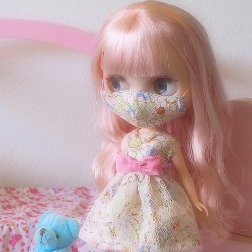 ブライス用♡マスク&ワンピースセット♡ おもちゃ・人形 neko a la  