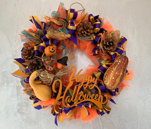 ダイヤモンドアート 吊り下げ ミニリース レッドゴールドらリボン