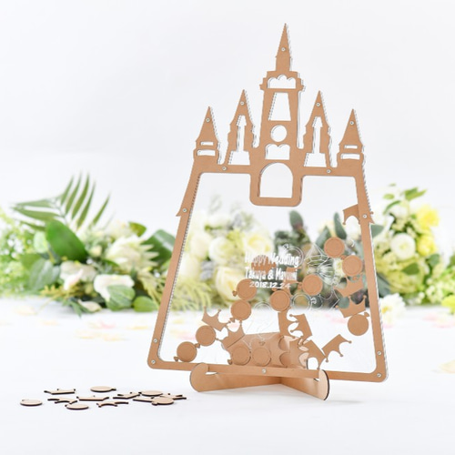 木製】ウェディングドロップス ハートフレーム50名用 ウェルカムボード