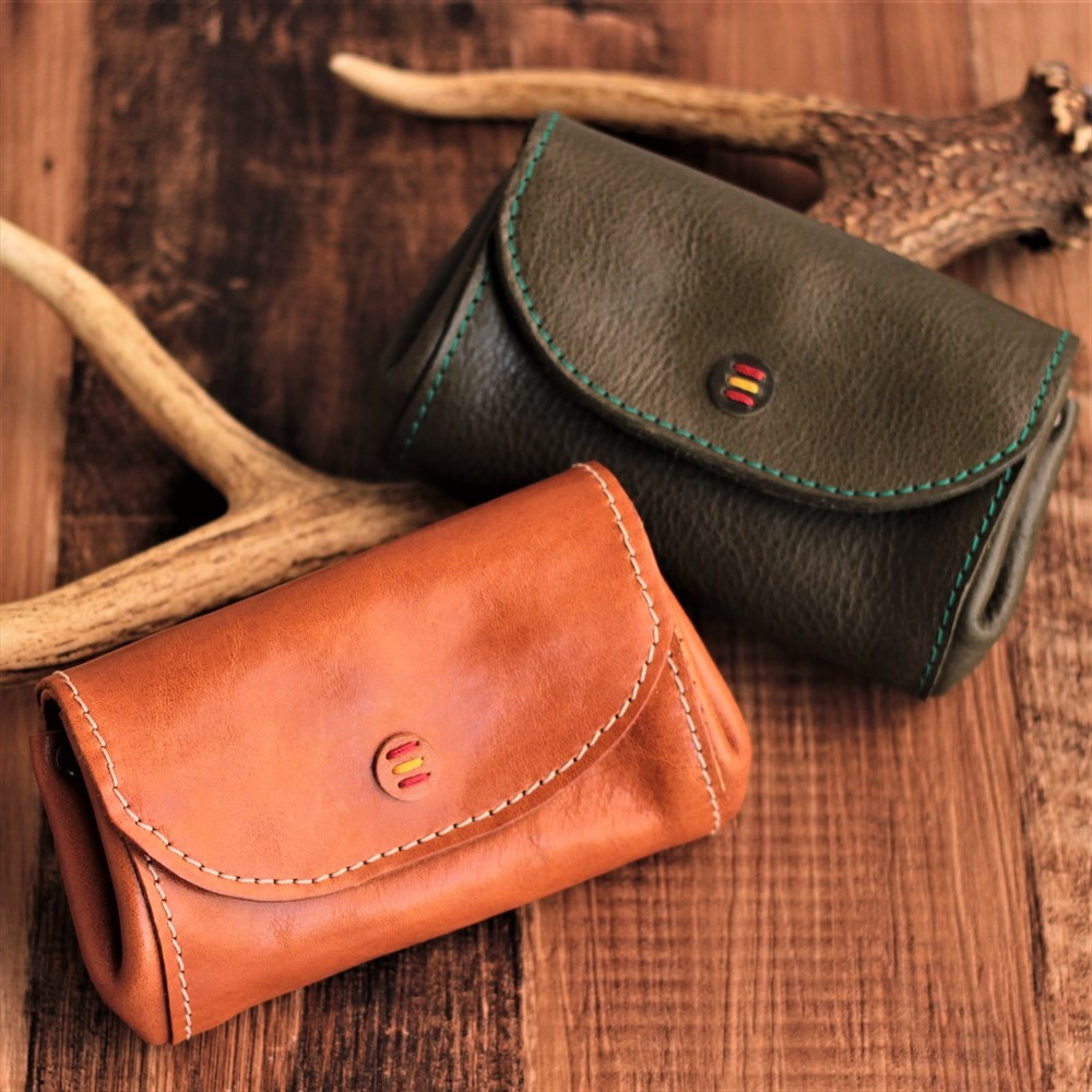 ボレアL｜ころころ財布-Lサイズ【革6色】無料の糸＆刺繍カスタム・有料名入れ | 小銭入としても｜g-23-l