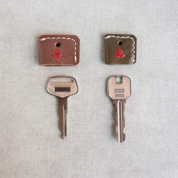/包郵大鑰匙皮革刺繡鍵套兼容2.7cm大鑰匙❗免費換線色ac-8-big 第7張的照片