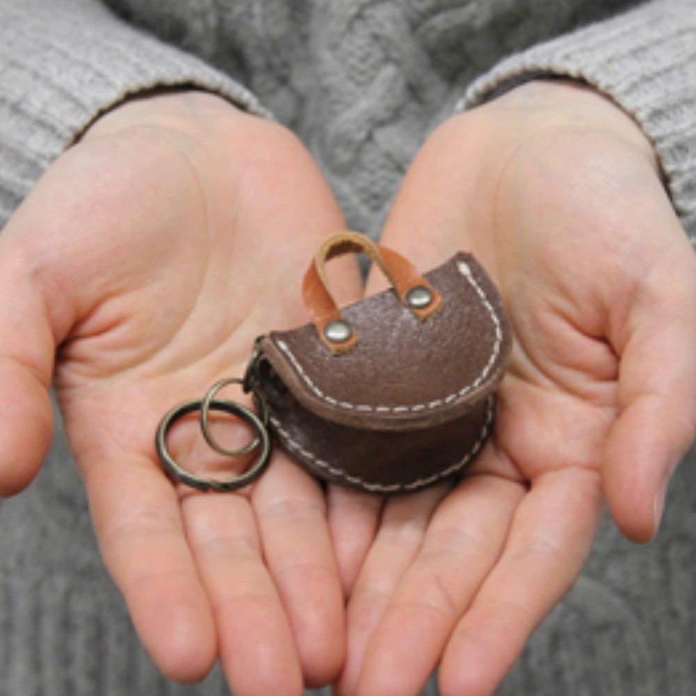 トートバッグ型キーホルダー ミニチュアレザーグッズ 【革6色