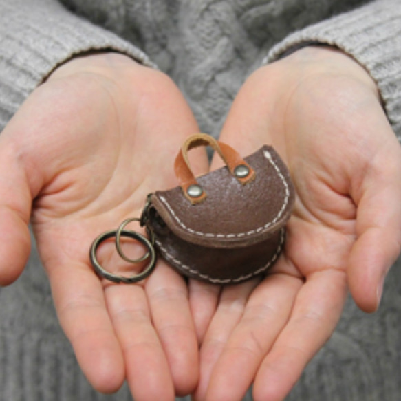 トートバッグ型キーホルダー ミニチュアレザーグッズ 【革6色】 ・12