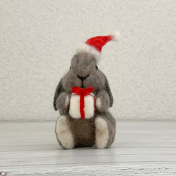 毛氈兔毛聖誕老人霍蘭滴眼液｜毛絨兔聖誕節禮物聖誕老人 第5張的照片