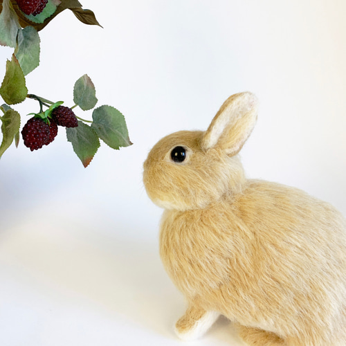 ネムネムうさぎ オレンジブラウン アーティストベア 海外作家様