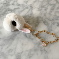 羊毛氈兔子包吊飾小矮人熱金｜羊毛兔子包吊飾小飾品 第3張的照片