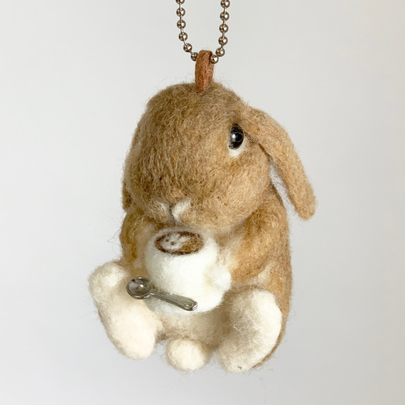 Rabbit Bag吊飾Cafe Latte Horan Drop ｜鑰匙扣錶帶公仔 第1張的照片