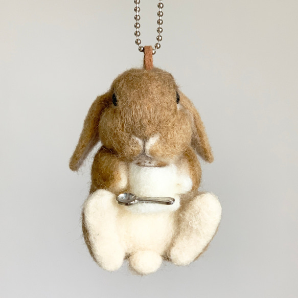 Rabbit Bag吊飾Cafe Latte Horan Drop ｜鑰匙扣錶帶公仔 第3張的照片