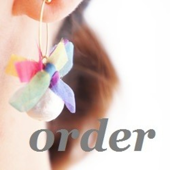 ★訂貨★rainbowflower earring 第1張的照片