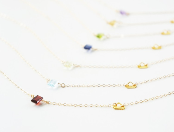 K14gf candy color necklace 第1張的照片