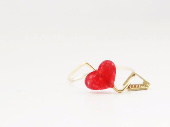 【K10 】 quartz heart ring ・by YouuumuJewelry* 第1張的照片
