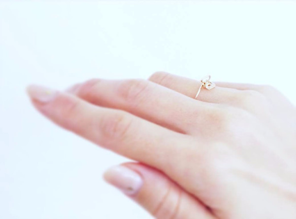 【K10 】 diamond shape ring ・by YouuumuJewelry* 第3張的照片