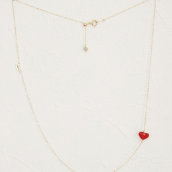 【K10 】 quartz heart necklace ・by YouuumuJewelry* 第2張的照片