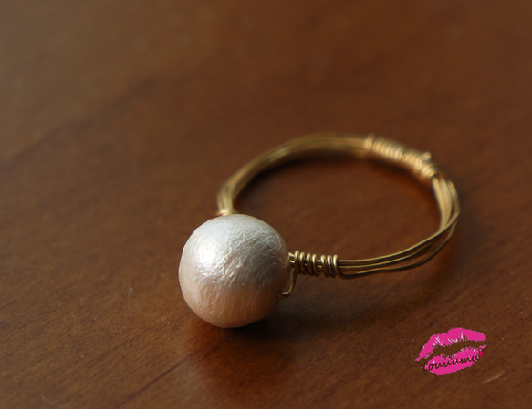 cotton pearl wire point ring order 第2張的照片