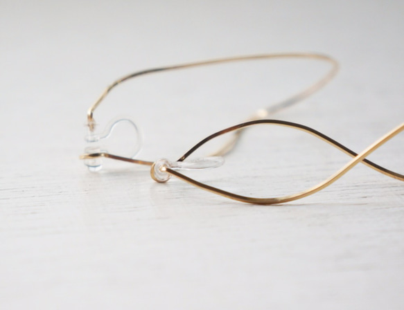 K14gf line イヤリング squarewire （ノンホールピアス） 3枚目の画像