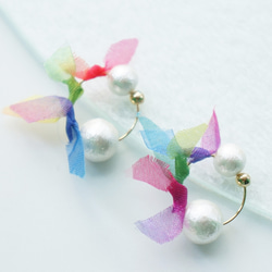 rainbowflower earring 01 第1張的照片