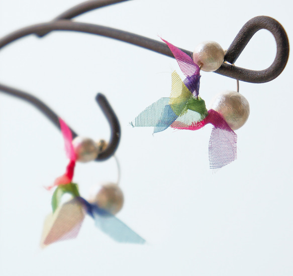 rainbowflower earring 01 2枚目の画像