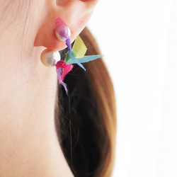 rainbowflower earring 01 第3張的照片