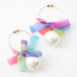 rainbowflower earring 1枚目の画像