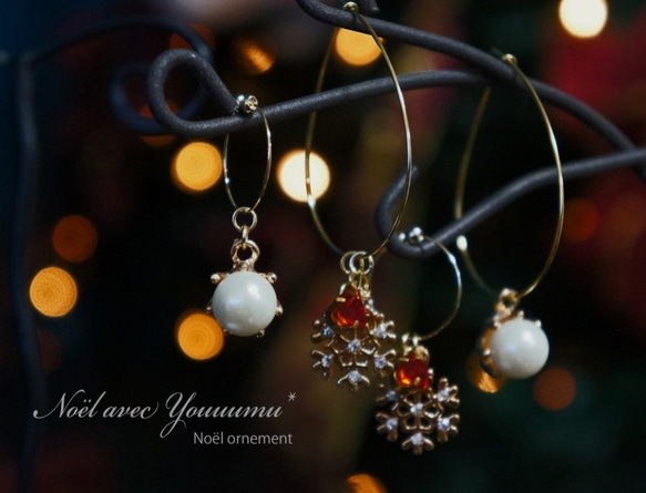 【Noël avec Youuumu*】　Noël Ornement earring 4枚目の画像