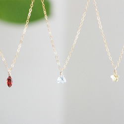 K14gf sky blue topaz necklace 3枚目の画像