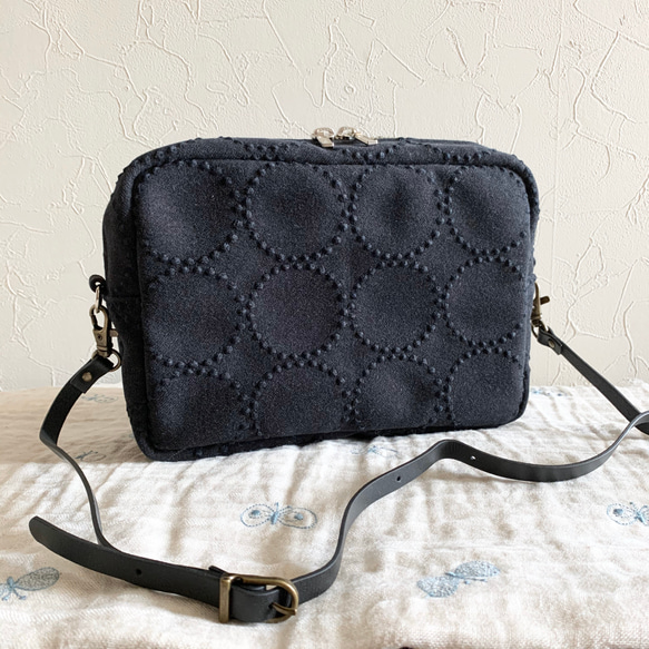 ポシェット ミナペルホネン tambourine dop ブラック ショルダーバッグ