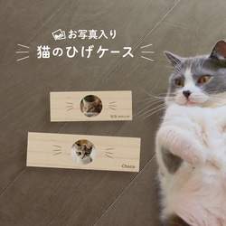 【 メール便 送料無料 】 猫のひげケース 写真 ヒゲ 髭 ネコ ねこ メモリアル 松 保管 お守り 猫のひげ入れ 1枚目の画像