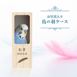 名入れ無料 メール便 送料無料】鳥の羽根ケース 写真 羽根 はね 鳥