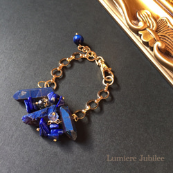 crystal ＆ lapis lazuli  ＜バッグチャーム＞ 1枚目の画像