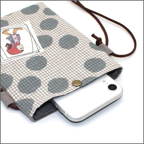 07 スマホポシェット リバティ×ミナペルホネン ポシェット borsaio