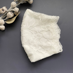 清潔感のあるホワイトの不織布マスクカバー　不織布マスクカバー　マスクカバー 4枚目の画像
