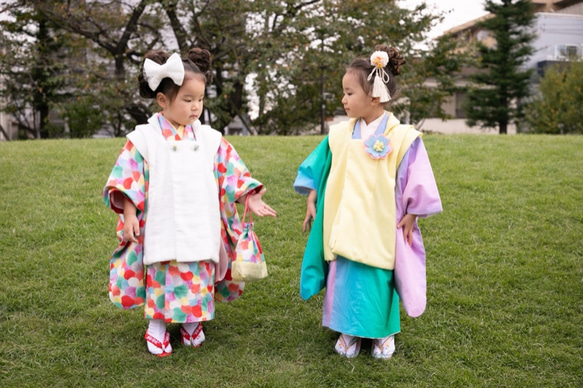 【世界に1点のみ】3才お祝い着セット 1枚目の画像