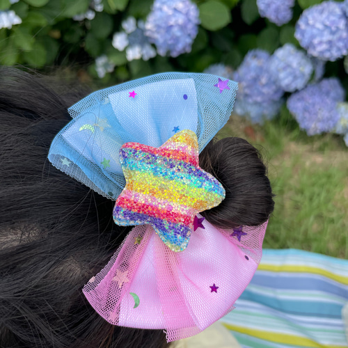 ❁キラキラ星2❁ ベビーヘアピン　ベビーヘアクリップ　ベビーヘアゴム ❁キラキラ星2❁ ベビーヘアピンベビーヘアクリップベビーヘアゴム