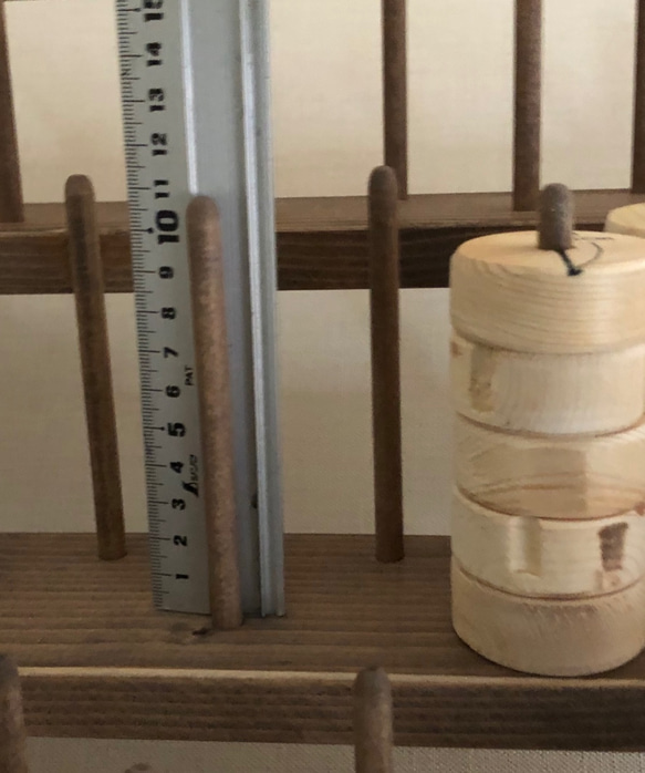 業務用3000m巻の糸　収納棚 78本　ダークオーク 業務用3000m巻の糸　収納棚