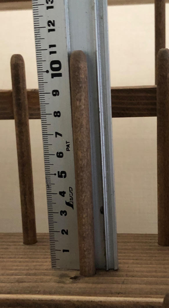 業務用3000m巻の糸　収納棚 78本　ダークオーク 業務用3000m巻の糸　収納棚