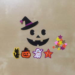 ハロウィン足形アート用台紙/手形アート 4枚目の画像