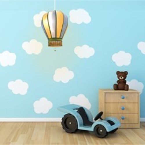 【未使用】Wanon 気球ぺンダントライト Amazon | 気球ペンダントライト 3灯式 コード白30cm 子ども部屋 子供