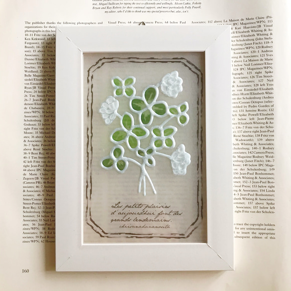 アンティーク風輸入ステンドグラスミニサイズガラスクローバー