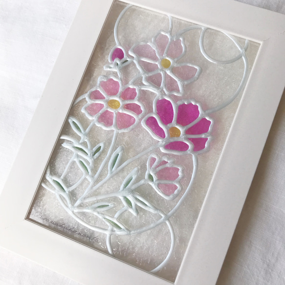 ステンドグラス　ハンドメイド　pink fox ステンドグラス ハンドメイド pink fox ステンドグラス