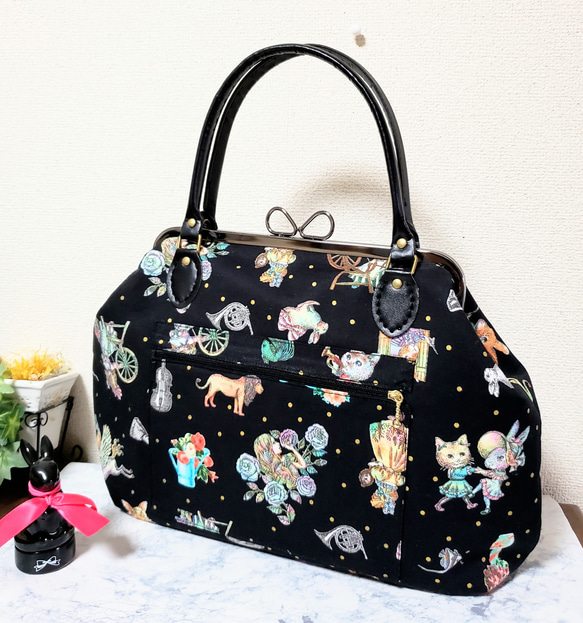 専用になります♡　　　　がま口バック　♡ジョリーフルール♡ 乙女な大きめがま口バッグ（ジョリーフルール） ハンドバッグ