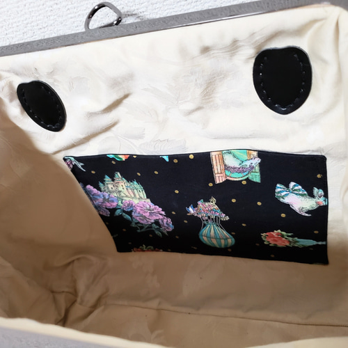 専用になります♡　　　　がま口バック　♡ジョリーフルール♡ 乙女な大きめがま口バッグ（ジョリーフルール） ハンドバッグ