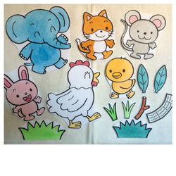 パネルシアター　ひよこちゃん　いちごはどこ？　おひなさまはだあれ？セット Amazon.co.jp: パネルシアター ひよこちゃん いちごはどこ