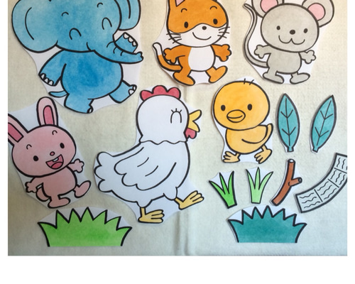 パネルシアター　ひよこちゃん　いちごはどこ？　おひなさまはだあれ？セット 61jph669hUL._UF350,350_QL50_.jpg