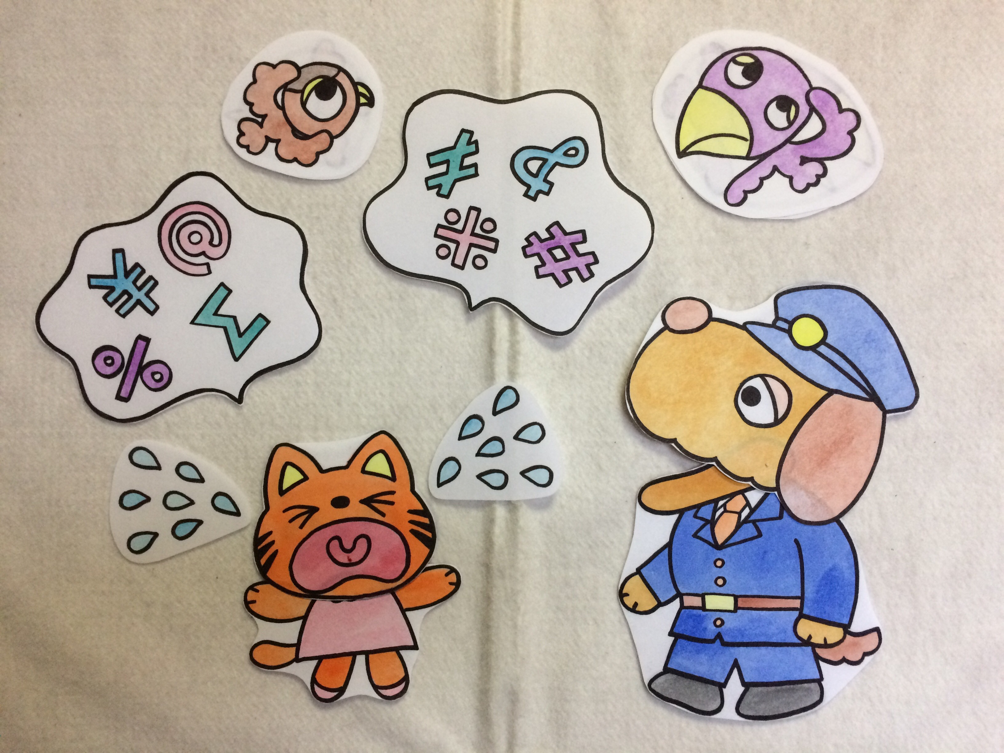 花音様用個別オーダーページその2 パネル生地 ねこ*いぬ*女の子