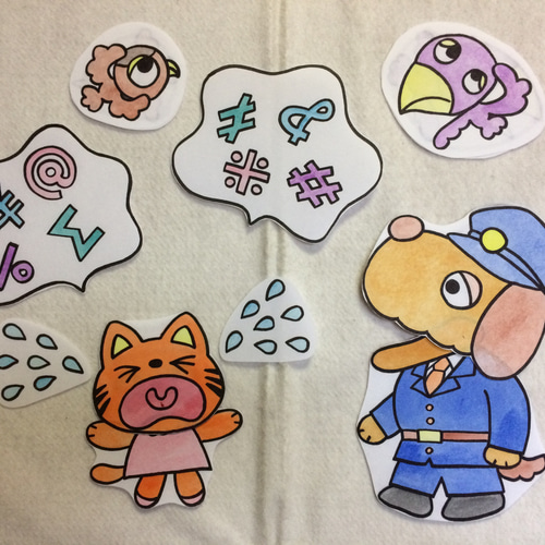 花音様用個別オーダーページその3 パネル生地 ねこ*いぬ*女の子
