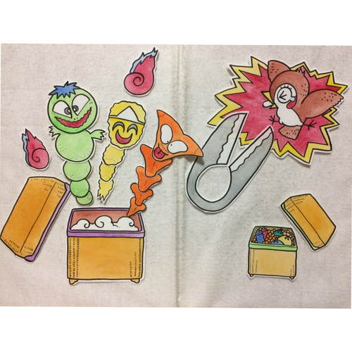 パネルシアター したきりすずめ おもちゃ・人形 手描き